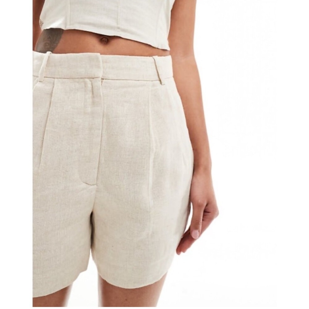 Abercrombie Linen Tailored Shorts
